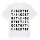 White t-shirt med Fagertofta ordlek t-shirt