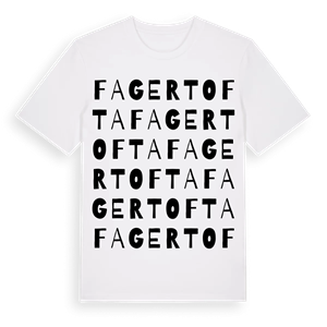 Fagertofta ordlek t-shirt – ekologisk bomull t-shirt från Pinshirt