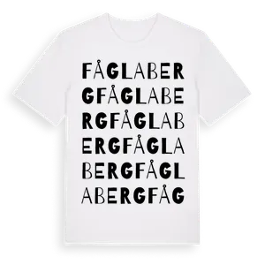 Fåglaberg ordlek t-shirt – ekologisk bomull t-shirt från Pinshirt