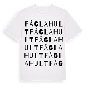 Fåglahult ordlek t-shirt – ekologisk bomull t-shirt från Pinshirt