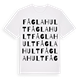 Fåglahult ordlek t-shirt