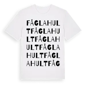 Fåglahult ordlek t-shirt – ekologisk bomull t-shirt från Pinshirt