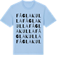 Blue Soul t-shirt med Fåglakulla ordlek t-shirt