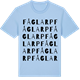 Blue Soul t-shirt med Fåglarp ordlek t-shirt