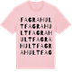 Pink Cotton t-shirt med Fagrahult ordlek t-shirt