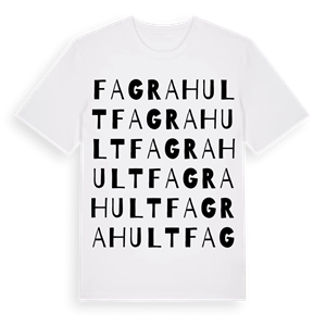 Fagrahult ordlek t-shirt – ekologisk bomull t-shirt från Pinshirt