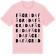Pink Cotton t-shirt med Fägrida ordlek t-shirt
