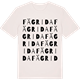 Vintage White t-shirt med Fägrida ordlek t-shirt