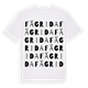 Fägrida ordlek t-shirt