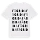 White t-shirt med Fägrida ordlek t-shirt