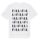 White t-shirt med Falla ordlek t-shirt