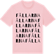 Pink Cotton t-shirt med Fållarna ordlek t-shirt