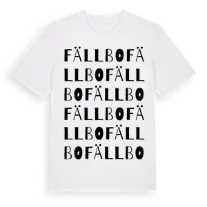Fällbo ordlek t-shirt – ekologisk bomull t-shirt från Pinshirt