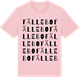 Pink Cotton t-shirt med Fällebo ordlek t-shirt