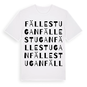 Fällestugan ordlek t-shirt – ekologisk bomull t-shirt från Pinshirt