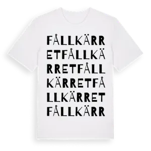 Fållkärret ordlek t-shirt – ekologisk bomull t-shirt från Pinshirt