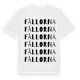 White t-shirt med Fållorna ordlek t-shirt