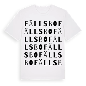 Fällsbo ordlek t-shirt – ekologisk bomull t-shirt från Pinshirt