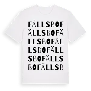 Fällsbo ordlek t-shirt – ekologisk bomull t-shirt från Pinshirt