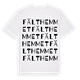 Fälthemmet ordlek t-shirt