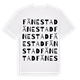 Fänestad ordlek t-shirt