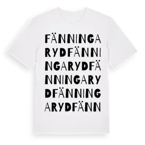 Fänningaryd ordlek t-shirt – ekologisk bomull t-shirt från Pinshirt