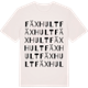 Vintage White t-shirt med Fäxhult ordlek t-shirt
