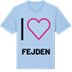 Blue Soul t-shirt med Jag älskar Fejden t-shirt stort tryck