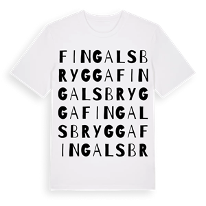 Fingals brygga ordlek t-shirt – ekologisk bomull t-shirt från Pinshirt