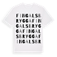 Fingals brygga ordlek t-shirt