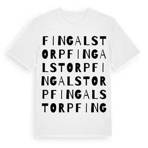 Fingalstorp ordlek t-shirt – ekologisk bomull t-shirt från Pinshirt