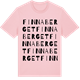 Pink Cotton t-shirt med Finnaberget ordlek t-shirt