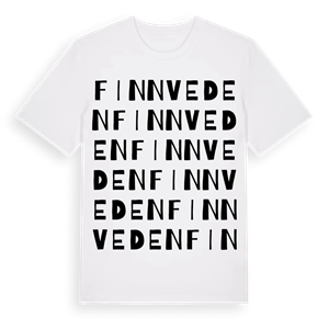 Finnveden ordlek t-shirt – ekologisk bomull t-shirt från Pinshirt