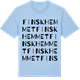 Blue Soul t-shirt med Finskhemmet ordlek t-shirt
