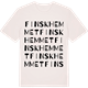 Vintage White t-shirt med Finskhemmet ordlek t-shirt