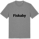 Mid Heather Gray t-shirt med Fiskaby fetstil t-shirt