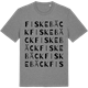 Mid Heather Gray t-shirt med Fiskebäck ordlek t-shirt