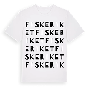 Fiskeriket ordlek t-shirt – ekologisk bomull t-shirt från Pinshirt