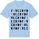 Blue Soul t-shirt med Fivleryd ordlek t-shirt