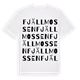 White t-shirt med Fjällmossen ordlek t-shirt