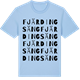 Blue Soul t-shirt med Fjärdingsäng ordlek t-shirt
