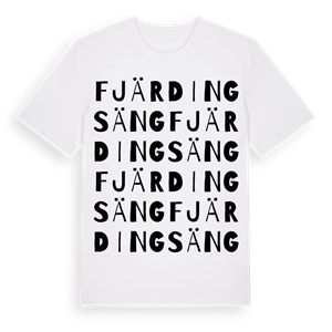 Fjärdingsäng ordlek t-shirt – ekologisk bomull t-shirt från Pinshirt