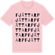 Pink Cotton t-shirt med Fjättarp ordlek t-shirt