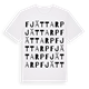 White t-shirt med Fjättarp ordlek t-shirt
