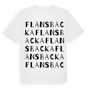 Flansbacka ordlek t-shirt – ekologisk bomull t-shirt från Pinshirt