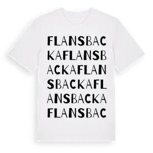 Flansbacka ordlek t-shirt – ekologisk bomull t-shirt från Pinshirt