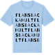 Blue Soul t-shirt med Flansbackahult ordlek t-shirt