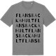 Mid Heather Gray t-shirt med Flansbackahult ordlek t-shirt