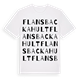Flansbackahult ordlek t-shirt