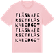 Pink Cotton t-shirt med Fläskaberget ordlek t-shirt